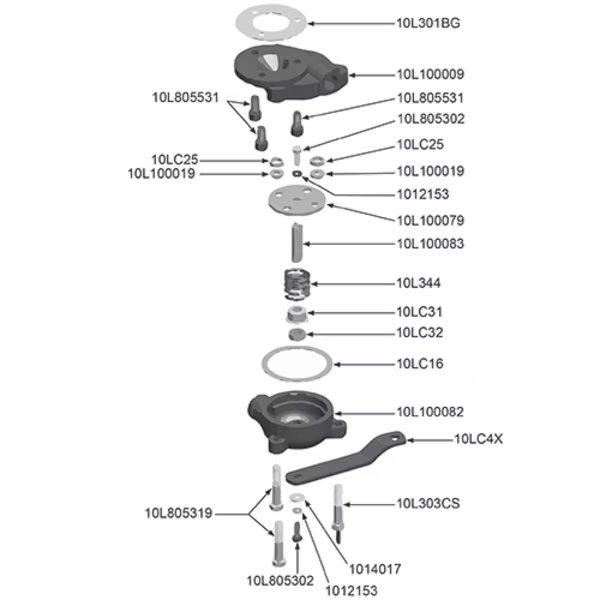 2 and 4 Hole Jr. - Cover Bolt without Pin, Marco, Mfr#: 10L805319